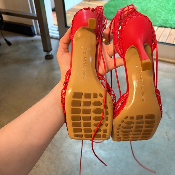 Bottega Veneta Stretch Sandals in color tomato size 39 - Picture 7 of 7